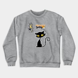 CUTE SPOOKY STICKER Crewneck Sweatshirt